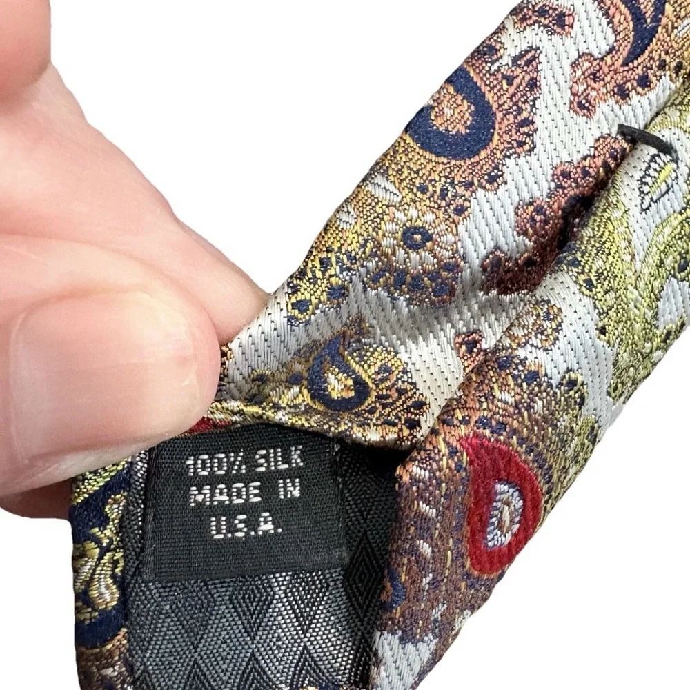 Silk Paisley Tie Business Formal Office Wedding‎ Classic Boho